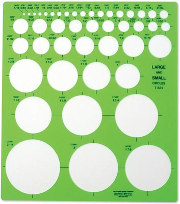 C Thru Circle Template Large & Small Circles