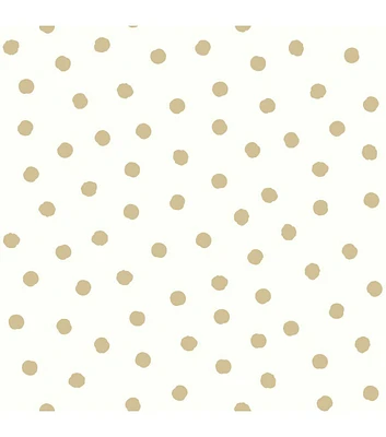 RoomMates Wallpaper Gold Dot