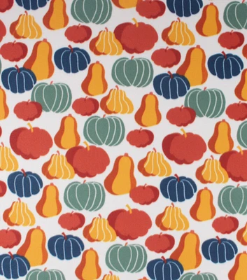 Blizzard Fleece Pumpkins & Gourds Fabric