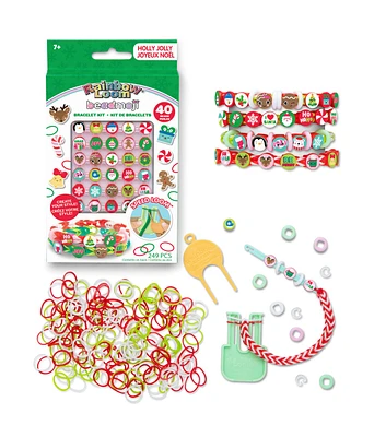 Rainbow Loom Christmas Holly Jolly Beadmoji 200 Rubber Bands