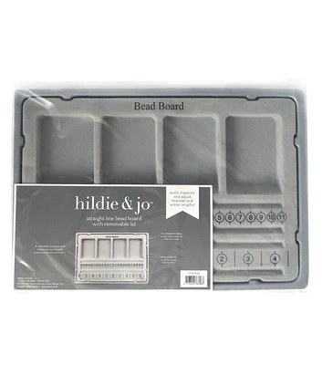 11" Straight Line Bead Board With Removable Lid by hildie & jo