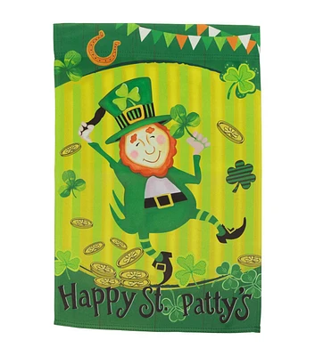 Northlight 18" x 12.5" St. Patrick's Day Leprechaun Double Sided Flag