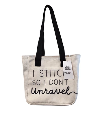 8" Stitch So I Don't Unravel Storage Tote by Big Twist