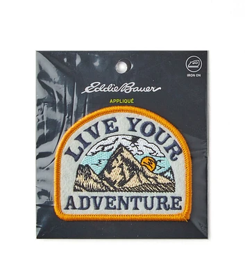 Eddie Bauer 3" Live Your Adventure Iron On Patch