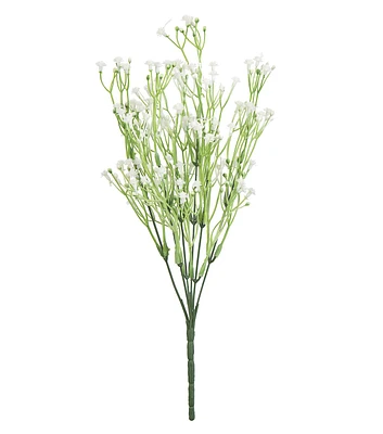 14" White Baby's Breath Bush by Bloom Room