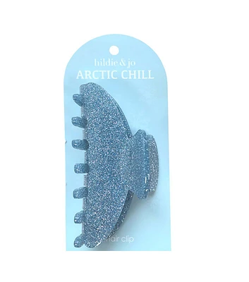 4" Christmas Blue Glitter Hair Claw by hildie & jo