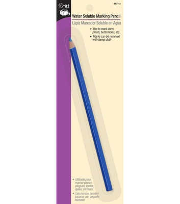 Dritz Water Soluble Marking Pencil, Blue