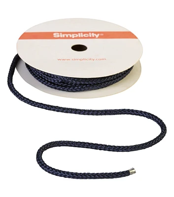 Navy Lanyard Cord Trim 1/8"