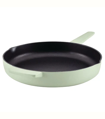 KitchenAid Enameled Cast Iron Skillet Pistachio 12"