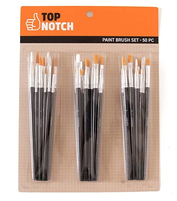 50ct Paint Brush Set by Top Notch