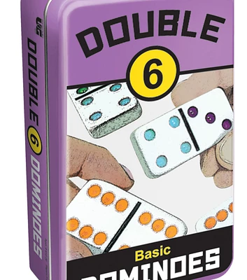 Front Porch Double 6 Dominoes Game Set in Storage Tin