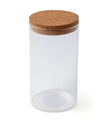 7" Round Glass Jar With Cork Lid by Park Lane