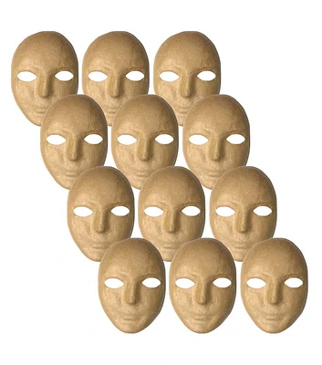 Creativity Street 6" x 8" Paper Mache Masks 12pk