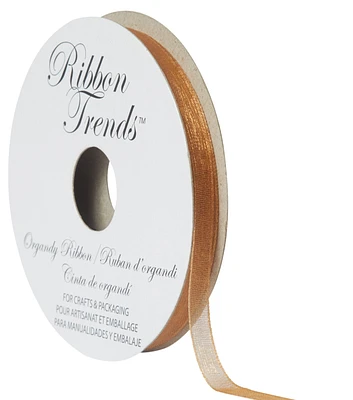 Ribbon Trends Organdy Ribbon 1/4'' Gold Solid