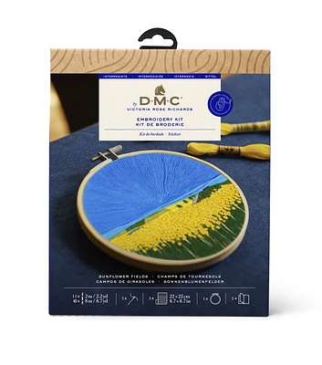 DMC 6" Sunflower Fields Embroidery Kit