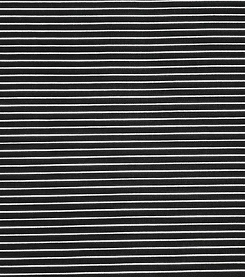 Black Pinstripe Halloween Knit Fabric by The Witching Hour