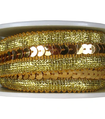 Gold Sequin Band Trim