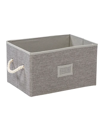 Honey Can Do 14.5" Heather Gray Fabric Storage Bins With Handles 3pk