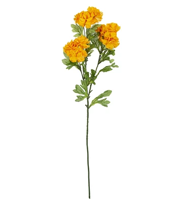 26.5" Orange Pom Pom Flower Stem by Bloom Room