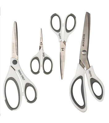 SINGER 4pc Modern Maker Sewing & Craft Scissors Set