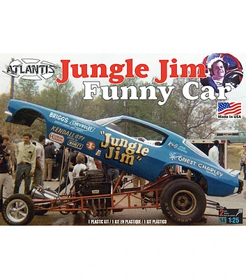 Atlantis Models 91 Part Jungle Jim Funny Car Plastic Model Kit