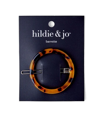 Tortoise Shell Round Barrette by hildie & jo