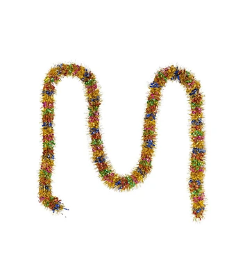 9' Christmas Rainbow Tinsel Garland by Place & Time