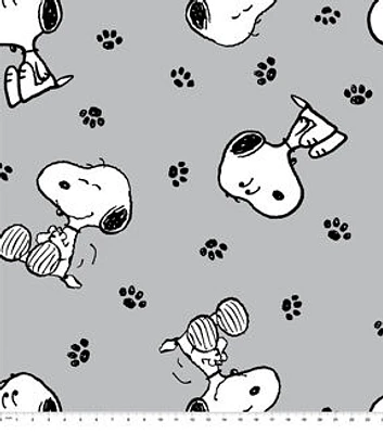 Peanuts Snoopy Paw Fleece Fabric