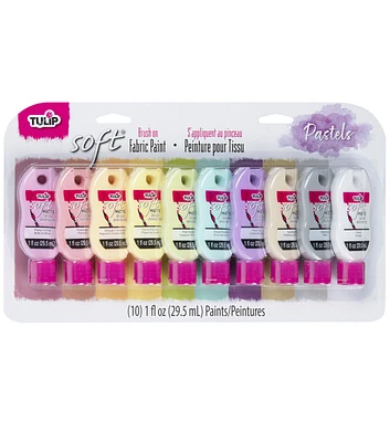 Tulip Soft Fabric Paint 10pk Pastels