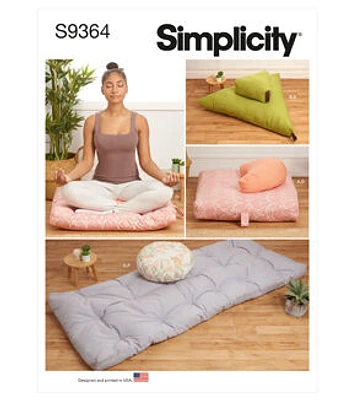 Simplicity S9364 Meditation Cushions Sewing Pattern