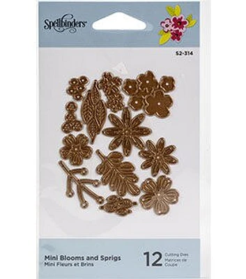 Spellbinders Etched Dies Mini Blooms And Sprigs