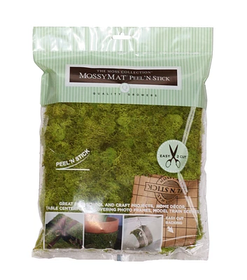 Quality Growers 10" x 18" Chartreuse Peel & Stick Moss Mat