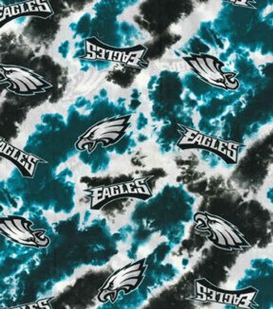 Fabric Traditions Philadelphia Eagles Tie Dye NFL Cotton Fabric