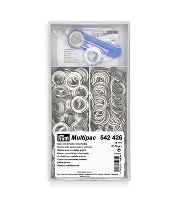 14 mm Eyelets with Washers Refill, 80 pc