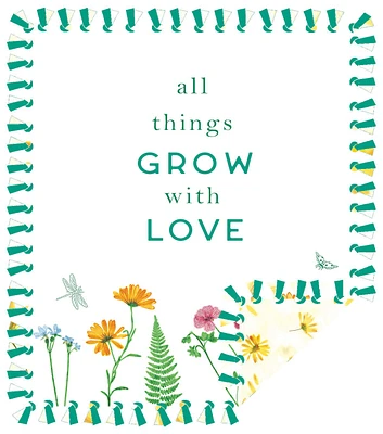 72" Wide All Things Grow With Love No Sew Fleece Blanket