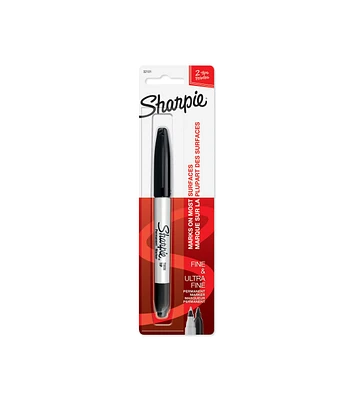 Sharpie Permanent Marker Twin Tip Ultra Fine & Fine