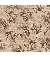 Stitch & Sparkle Brown Pine Leaves Cotton Fabrics