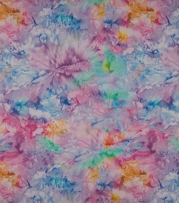 Multicolor Tie Dye Quilt Cotton Fabric by Keepsake Calico