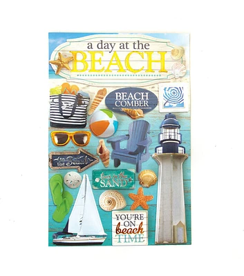 Paper House At the Beach Destination Stickers