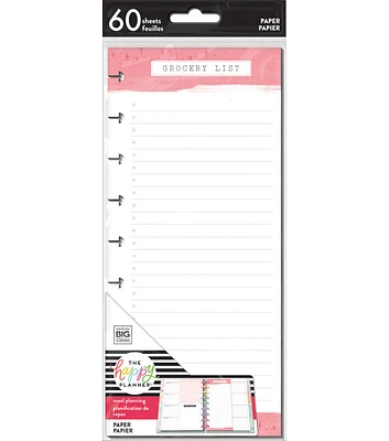 Happy Planner Classic Half Sheet Recipe & Grocery List