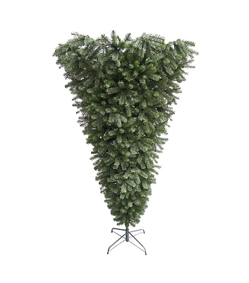 Northlight 7.5' Spruce Artificial Upside Down Christmas Tree - Unlit