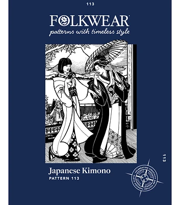 Folkwear 113 Men's & Women's Japanese Kimono Sewing Pattern