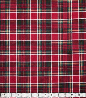 16850463 2 RED GREEN TARTAN PLAID