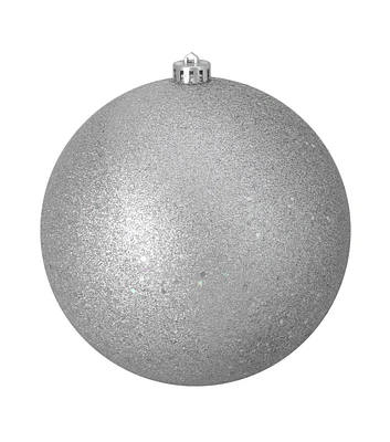 Northlight 200mm Silver Holographic Shatterproof Christmas Ball Ornament