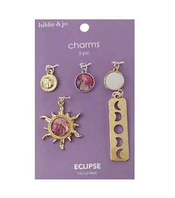 5ct Halloween Star Moon Charms by hildie & jo