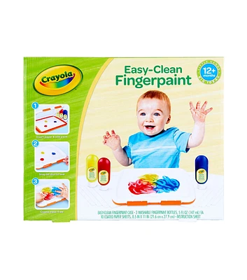 Crayola 13ct Easy Clean Finger Paint Set