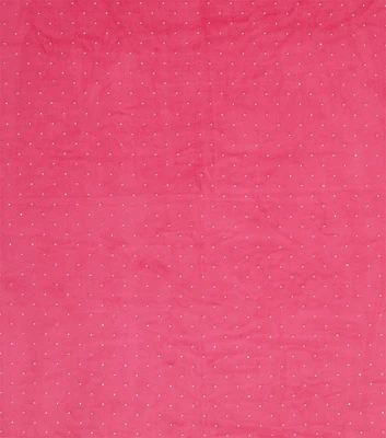 Juicy Couture Hot Pink Rhinestone Velour Fabric