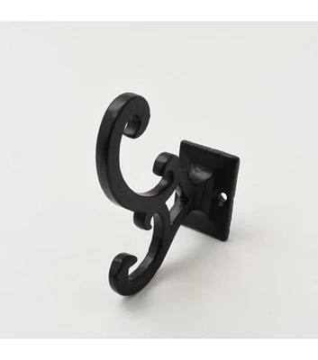 Dritz Home Metal Scroll Wall Hook, Black