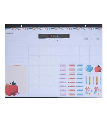 Happy Planner 12 Month Classroom Brights Teacher Desk Calendar