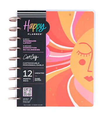 Happy Planner 12 Month 2025 Cat Coq x Retro Sunset Classic Dashboard Planner